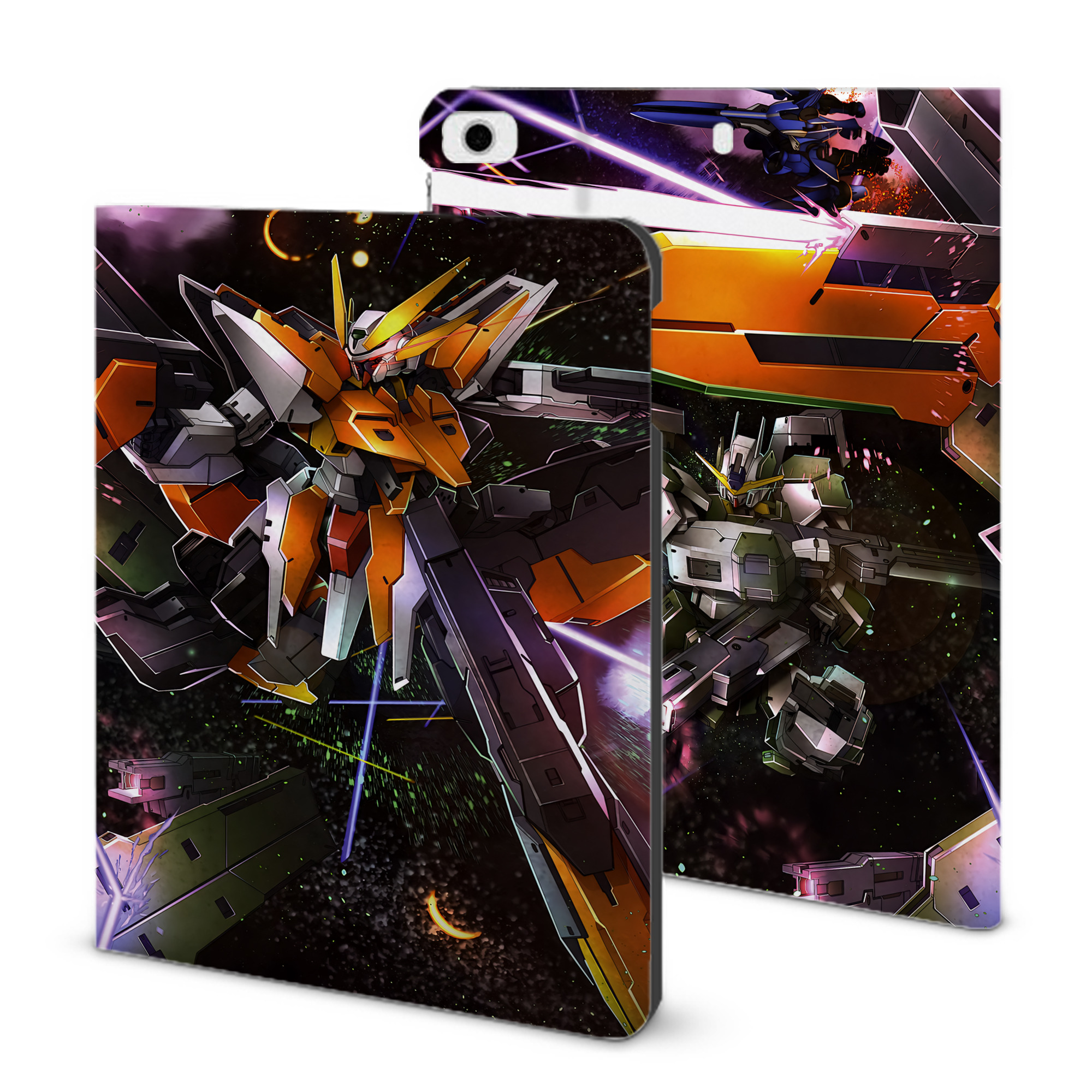 （画像用） 機動戦士ガンダム Mobile Suit Gundam IPad ケース ブック型 PUレザー TPU 耐衝撃 軽量 薄型 ペン収納なし 全面保護 IPad 各モデル対応